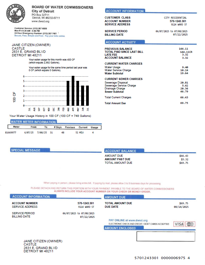  Minol USA business utility bill 